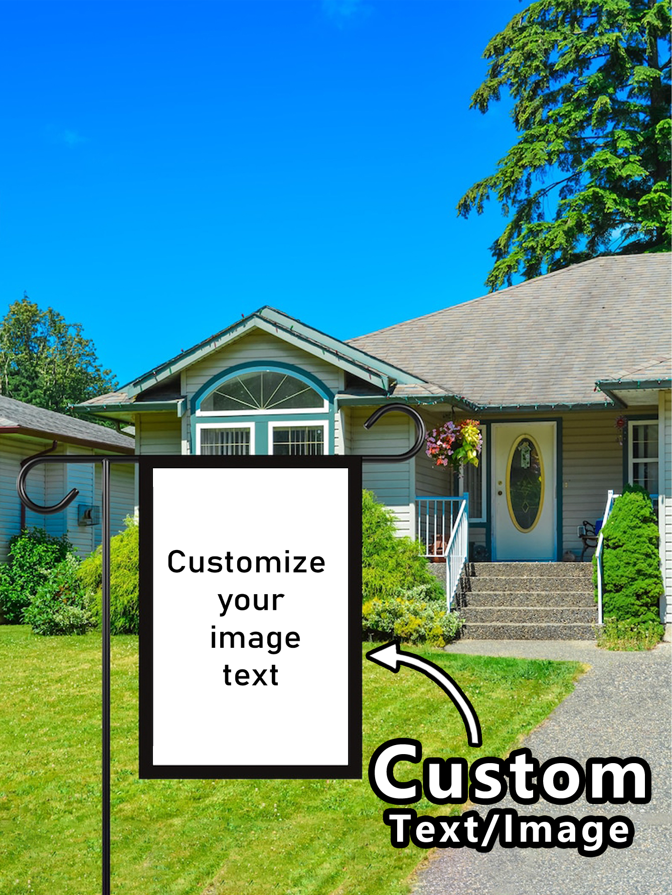 Personalized Outdoor Garden Flag 12x18（Not lnclude Flagpole）